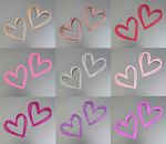 2x Heart scribble Fabric iron-on for school leaver shirt heat transfer vinyl htv