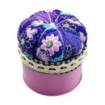 Needle Cushion Box Round with Storage Box Sewing Tool Sewing Pin Storage Box