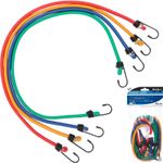 BlueSpot 4pc Elastic Stretch Bungee Cords Hooks Cables Tie Down Straps Rope