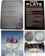 Magic silver metal cleaning plate -  removes tarnish from solid silver cutlery