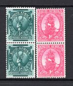 (1207) South Africa 1943 Coil Stamps (Redrawn, Single Colours) SG105-106 LM/Mint