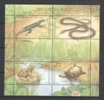 Moldova 2005 Fauna Animals Snake Frog Turtle Reptiles MNH Block