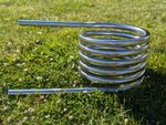 32mm water heater coil w/ 1m hose & connectors - stock tank, bathtub, UK made