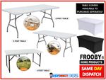Camping Heavy Duty Folding Trestle Table Indoor Outdoor Party Picnic 4ft,5ft,6ft