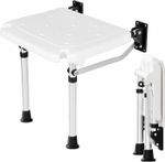 Wall Mounted Folding Shower Seat Adjustable Bath Stool Non Slip Support Legs