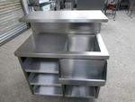 Mobile Cocktail Bar Station Stainless Steel, 