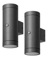 Dusk to Dawn Outdoor Wall Lights, Up Down Lantern Porch Light, IP44 Aluminum
