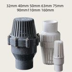 32mm-160mm Non-Return Valve PVC Check Valves + Strainer Foot Valve Solvent Weld