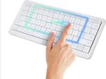 Clevetura CLVX S for Mac TouchOnKeys Keyboard Trackpad Bluetooth USB-C RGB