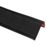 Stair Nosing, 3.3 ft (3x1.4 Inch) Self-Adhesive Step Edge Protector, Black