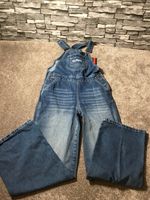 Kickers Women's Denim Slouchy Baggy Dungarees - 26” Waist RRP £65 NWT