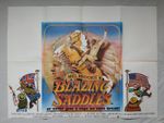 BLAZING SADDLES (1974) original UK quad poster - Mel Brooks, Gene Wilder comedy
