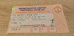 TICKET STUB-MANCHESTER UNITED V STOKE CITY  COCA COLA CUP- 1993/94