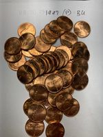 1997 (P) "BU"  LINCOLN MEMORIAL CENT PENNY ROLL  50 COINS