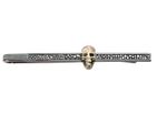 Paul Smith Men’s Tiny Skull Graphite Gold Bar Tie Clip Pin BNWT Rare | RRP £85