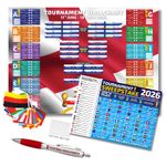 World Cup 2026 Wallchart England Bundle A1/A2 + Flags Sweepstake Poster Kit
