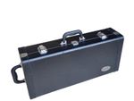 Vibra Alto Saxophone Hard Shell Case Black Faux Leather Flight Travel Box / Bag