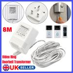 Video Ring Doorbell Transformer 8M Power Supply Charging Adapter Charge