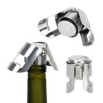 Stainless Steel Champagne Stopper Sparkling Wine Bottle Sealer Portable Cap UK
