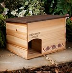 45cm Wooden Hedgehog House Rainproof Certified Hibernation Nesting Hotel Box IFS