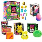 NeeDoh Golden Egg Hunt 10pc Mystery Easter Sensory Fidget Squishy Toy Set