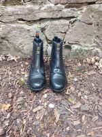 Ariat Black Leather Front Zip Paddock/Jodhpur Riding Boots youth UK 13