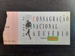 RARE TICKET Benfica Manchester United 1992 Eusebio Tribute and Cantona Debut