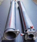 Gate springs/torsion springs Ø 66 x 6.5 x 550 - 1110 mm/1 pair re-li with fixed/tensioning