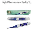 2 x Medical Digital Thermometer - Flexible Tip - Waterproof - LCD - Fever Alarm