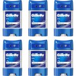 6 x Gillette ARCTIC ICE 48 Hour Protection Antiperspirant Clear Gel Stick 70ml