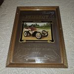 Peugeot Advertising 1960s Dealership Mirror Vintage Rare Collectible Item
