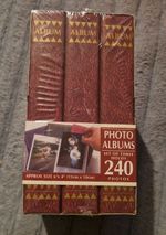 Vintage Book Shelf Photo Album  6" X 4" NEW Sealed Holds 240