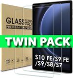 2 PACK Tempered Glass Screen Protector for Samsung Galaxy Tab S10 FE A9 Plus S9