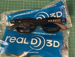2 X Pairs Real D 3D Glasses Home Film TV Cinema black frame BRAND NEW SEALED