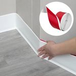 1-10M Skirting Board Self Adhesive Skirting Edging Trim PVC Flexible Skirting UK