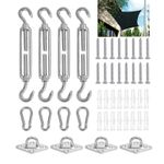 Sun Shade Sail Fixing Garden Patio Sunscreen Awning Canopy Stainless Fitting Kit