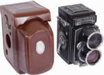 Tele-Rolleiflex Model 1 Type K7S + Zeiss Sonnar 1:4 f=145mm + Heidosmat 1:4/135