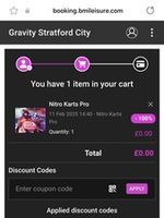 Gravity Max London, Liverpool, Multiple Loc - 1 Adult Entry Ticket RRP GBP 15