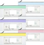 6 PCS Money Wallet for Cash, 20 * 10cm Money Bags with Slot Money Pouch Clear C