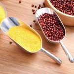 Aluminium Metal Scoop Small 5oz Round Bottom Ice Food Flour Rice Grain Kitchen