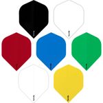 5 SETS [15] Poly Plain Standard Dart Flights Solid Colours DSP