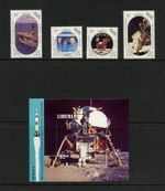 I034  Liberia 1989   space Apollo 11 moon landing    MNH 