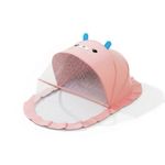 Crib Net Cartoon Animal Face Baby Bed Net Canopy Ruffled Edge