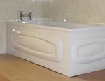 Collage Oval White Gloss Acrylic 1700mm X 530mm Bath Front Panel (151/000)