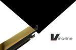Black Vinyl Face Suspended Ceiling Tile 595x595 and Polished Gold Grid Per 5m2