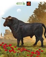 Spanish Fighting Bull Animal Toy Model Figure by CollectA 88803 Brand New