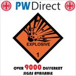 SIGN Explosive 1 One Detonate Bang Fire TNT Boom Shatter Flammable Bang   HA070F