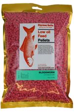 Bloodworm low oil feed pellets for carp and coarse fishing 5mm