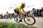 A3 A4 Photo Signed  Wout van Aert & Tadej Pogacar Paris-Roubaix 2026