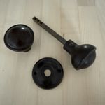 Vintage Bakelite Door Knobs with Backplates
